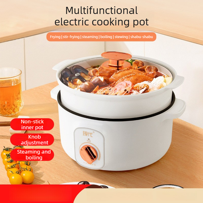 Home Cooking Appliances - Multifunctional Mini Electric Hot Pot Portable