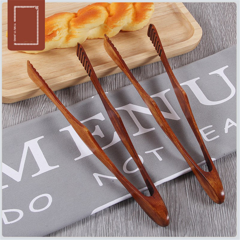 Home Cooking Steak - 1Pc Bamboo Cooking Kitchen Tongs Food