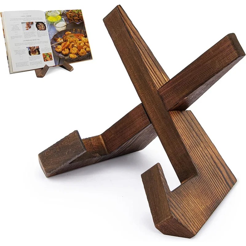 Wooden Cookbook Stand Handmade - đánh giá và giá Home Cooking Menu