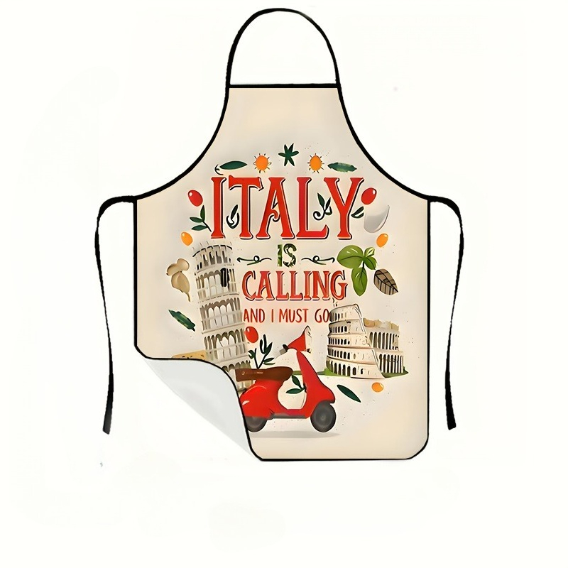 1 Piece Italian-Themed Apron,  - đánh giá và giá Home Cooking In Italian