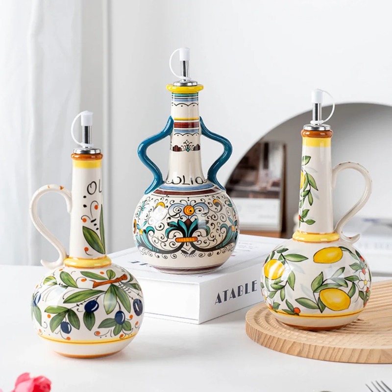 Ceramic Oil Bottle Soy Sauce B - đánh giá và giá Home Cooking Oil